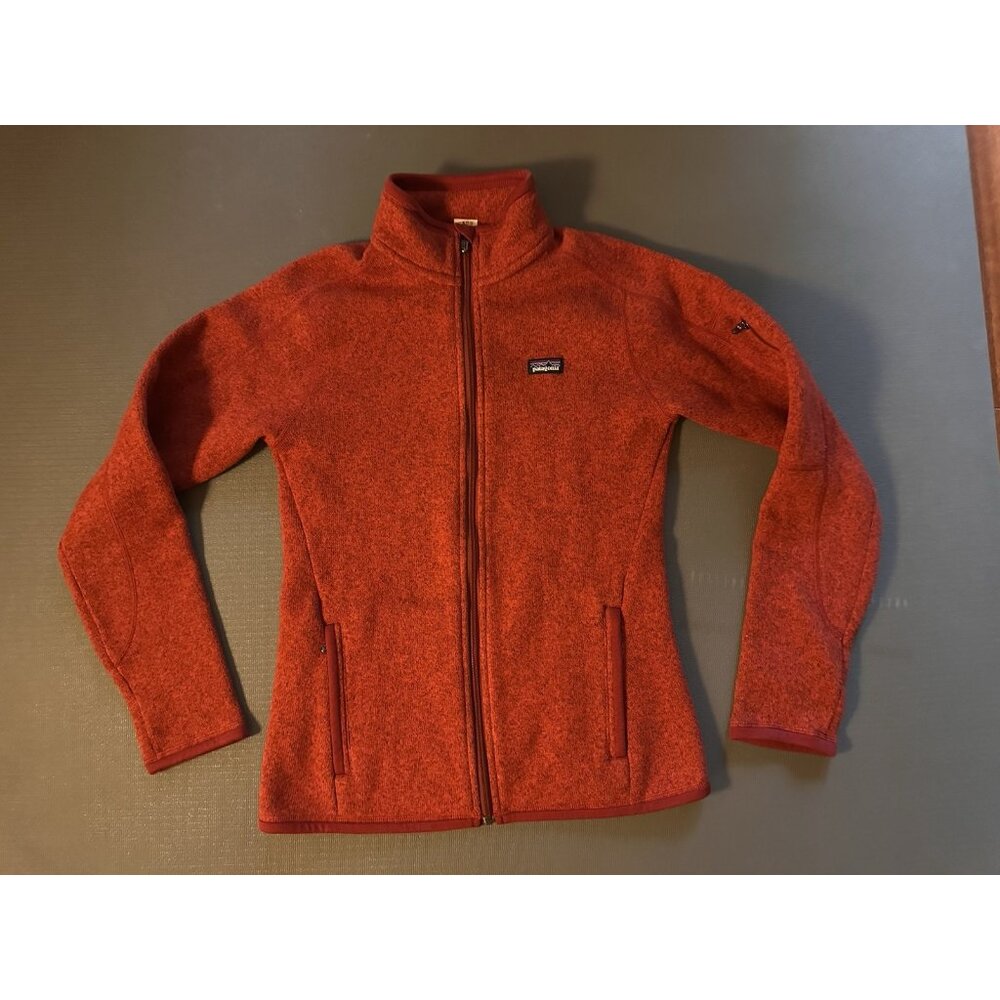 Patagonia Better Sweater Full Zip Women’s Small Burnt Orange Fleece (#25541)